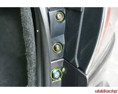 ZSPEC Design Stainless & Billet Trunk-Area Fastener Kit w/ Gloss Purple Washers Mitsubishi Lancer Evo 10 2007-2013 - 00843612199850