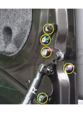 ZSPEC Design Stainless & Billet Trunk-Area Fastener Kit w/ Gloss Purple Washers Mitsubishi Lancer Evo 10 2007-2013                                     - 00843612199850 - Image 6