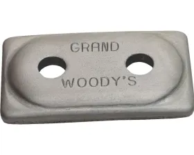 Woodys Double Grand Digger Support Plate Aluminum 12/PK
