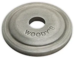Woodys Digger Support Plates Round Alum. 5/16
