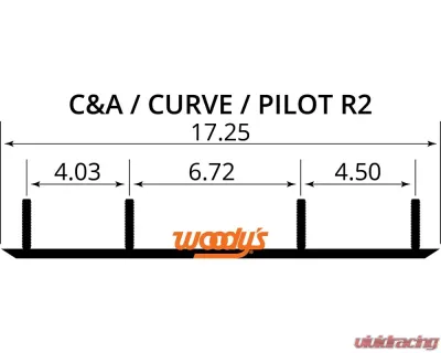 Woodys 4" Ace Carbide Runners C and A Pro Skis 5000 - AC4-5000