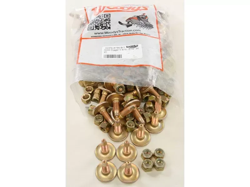 Woodys Gold Digger Carbide Traction Master Stud .875" 96/PK - GDP6-8755-B