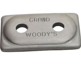 Woodys Double Grand Digger Support Plate Aluminum 250/PK
