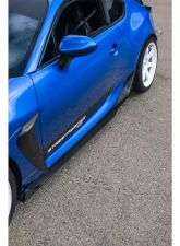 Street Hunter Carbon Fiber Side Skirt Extensions Subaru | Toyota 2021-2023                                     - SHD-BRZ/GR86-SSExt-CF - Image 2