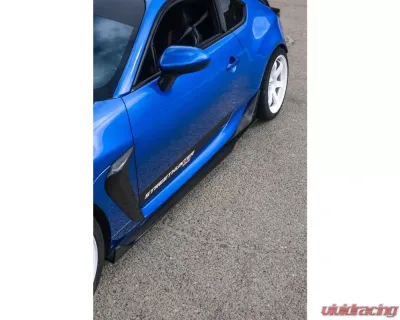Street Hunter Carbon Fiber Side Skirt Extensions Subaru | Toyota 2021-2023 - SHD-BRZ/GR86-SSExt-CF