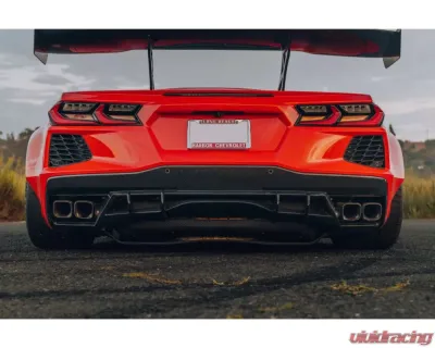 Street Hunter Carbon Fiber Rear Diffuser Chevrolet C8 Corvette Stingray 2020-2024 - SHD-C8-RD