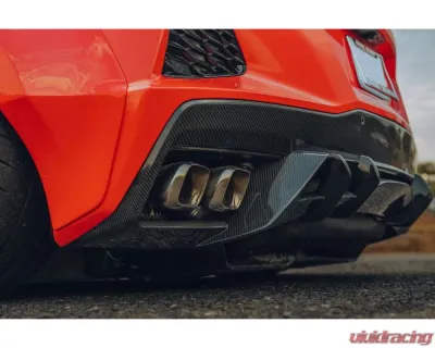 Street Hunter Carbon Fiber Rear Diffuser Chevrolet C8 Corvette Stingray 2020-2024 - SHD-C8-RD