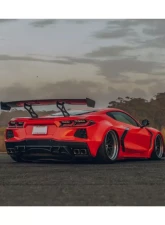 Street Hunter Carbon Fiber Rear Wing Chevrolet C8 Corvette Stingray 2020-2024                                     - SHD-C8-Wing - Image 6