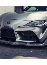 Street Hunter Carbon Fiber Front Lip (Stock Body) Toyota Supra A90 2020-2024                                     - SHD-Supra-FL-CF - Image 3