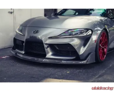 Street Hunter Carbon Fiber Front Lip (Stock Body) Toyota Supra A90 2020-2024 - SHD-Supra-FL-CF