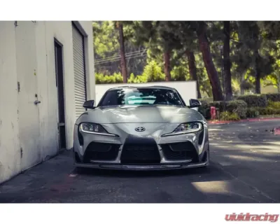 Street Hunter Carbon Fiber Front Lip (Stock Body) Toyota Supra A90 2020-2024 - SHD-Supra-FL-CF