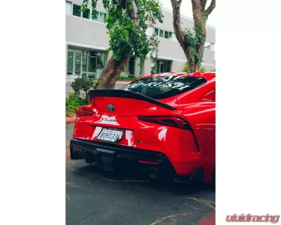 Street Hunter Carbon Fiber High Kick Rear Spoiler Toyota Supra A90 2020-2024 - SHD-Supra-RLS-CF