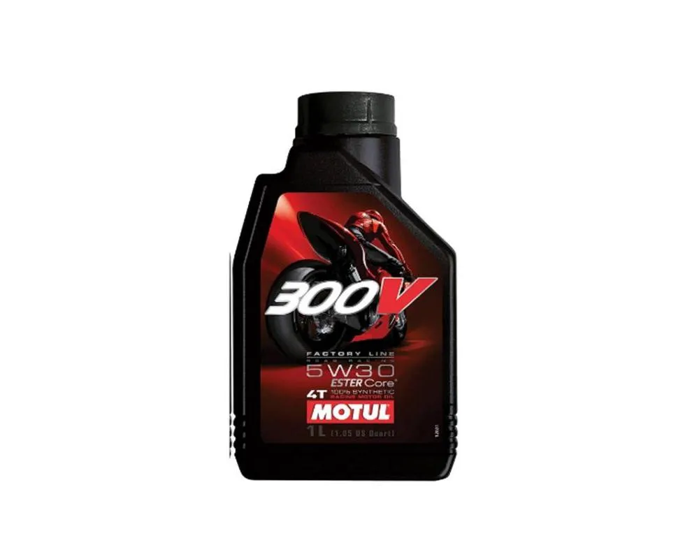 Motul 300V 5W-30 Factory Line Road Racing Motor Oil 1L (1.05 qt.) - 104108