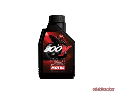 Motul 300V 5W-30 Factory Line Road Racing Motor Oil 1L (1.05 qt.) - 104108