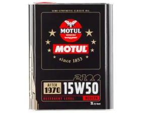Motul 2100 15W-50 Classic Motor Oil 2L (2.1qt)