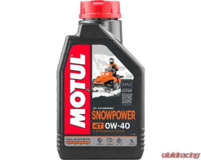 Motul 4T 0W-40 Snowpower Motor Oil 1L (1.05 qt.) - 105891