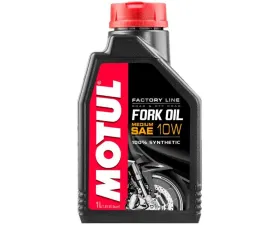 Motul 10W Fork Oil Factory Line Medium 1L (1.05 qt.)
