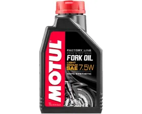 Motul 7.5W Fork Oil Factory Line Light Medium 1L (1.05 qt.)