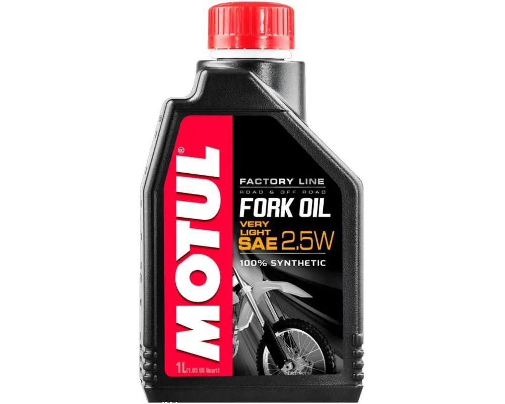 Motul 2.5W Fork Oil Factory Line Very Light 1L (1.05 qt.) - 105962