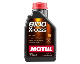 Motul 8100 5W-30 X-Cess Motor Oil 1L (1.05 qt.)