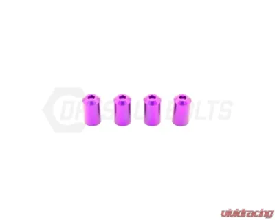 Dress Up Bolts Bullet Titanium Valve Stem Caps Set of 4 - ACC-001-Ti-PRP
