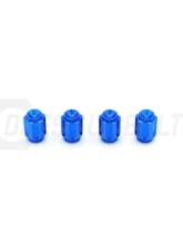 Dress Up Bolts Gear Titanium Valve Stem Caps Set of 4                                     - ACC-002-Ti-BLU - Image 2