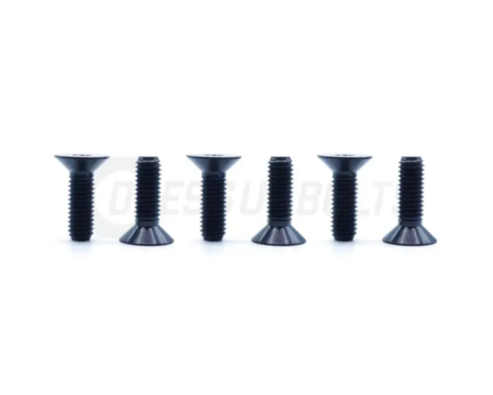Dress Up Bolts Countersunk Design Titanium Hardware Steering Wheel Kit - ACC-003-Ti-BLK