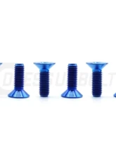 Dress Up Bolts Countersunk Design Titanium Hardware Steering Wheel Kit                                     - ACC-003-Ti-BLU - Image 4