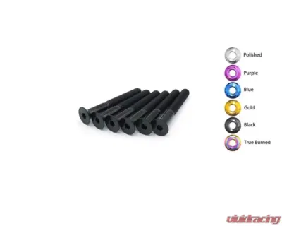 Dress Up Bolts 40mm Titanium Steering Wheel Kit - ACC-011-Ti-BLK