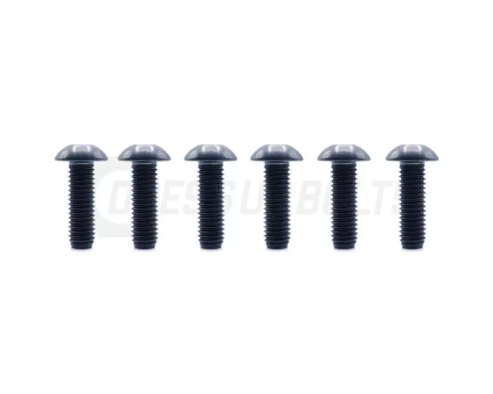 Dress Up Bolts Button Head Design Titanium Hardware Steering Wheel Kit - ACC-012-Ti-BLK