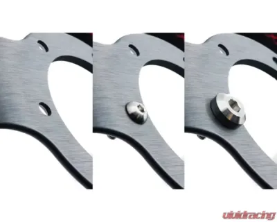 Dress Up Bolts Button Head Design Titanium Hardware Steering Wheel Kit - ACC-012-Ti-BLK