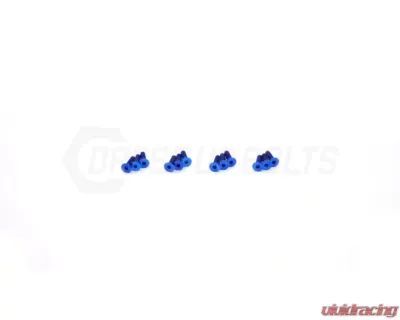 Dress Up Bolts Titanium AeroCatch Hood Pins Hardware Kit - ACC-020-Ti-BLU