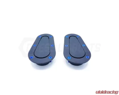 Dress Up Bolts Titanium AeroCatch Hood Pins Hardware Kit - ACC-020-Ti-BLU
