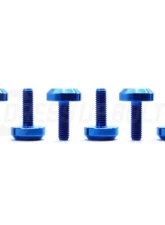 Dress Up Bolts Motor Head Design Titanium Hardware Steering Wheel Kit                                     - ACC-026-Ti-BLU - Image 4