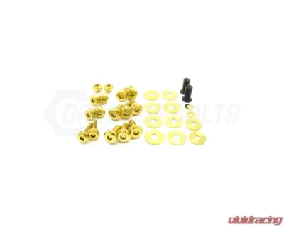 Dress Up Bolts Titanium Hardware Hood Kit BMW E9X 335i 2007-2013 - BMW-007-Ti-GLD