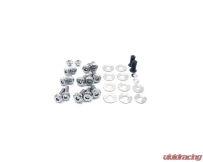 Dress Up Bolts Titanium Hardware Hood Kit BMW E9X 335i 2007-2013 - BMW-007-Ti-POL