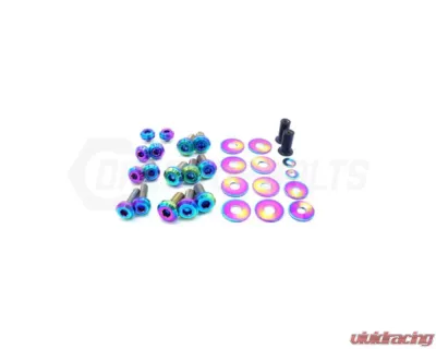 Dress Up Bolts Titanium Hardware Hood Kit BMW E9X 335i 2007-2013 - BMW-007-Ti-TB