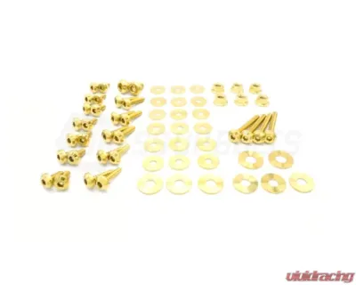 Dress Up Bolts Stage 1 Titanium Hardware Engine Bay Kit BMW E82 135i 2007-2012 - BMW-008-Ti-GLD