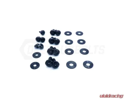 Dress Up Bolts Titanium Hardware Hood Kit BMW E82 135i 2007-2012 - BMW-010-Ti-BLK