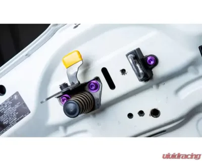 Dress Up Bolts Titanium Hardware Hood Kit BMW E82 135i 2007-2012 - BMW-010-Ti-PRP