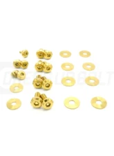 Dress Up Bolts Titanium Hardware Hood Kit BMW E82 135i 2007-2012                                     - BMW-010-Ti-GLD - Image 3
