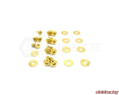 Dress Up Bolts Titanium Hardware Hood Kit BMW E82 135i 2007-2012 - BMW-010-Ti-GLD
