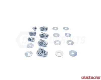Dress Up Bolts Titanium Hardware Hood Kit BMW E82 135i 2007-2012 - BMW-010-Ti-POL