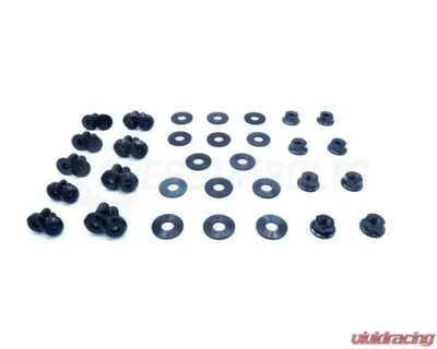 Dress Up Bolts Titanium Hardware Door Kit BMW E82 135i 2007-2012 - BMW-011-Ti-BLK