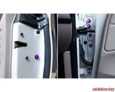 Dress Up Bolts Titanium Hardware Door Kit BMW E82 135i 2007-2012 - BMW-011-Ti-BLK