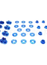 Dress Up Bolts Titanium Hardware Door Kit BMW E82 135i 2007-2012                                     - BMW-011-Ti-BLU - Image 3