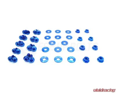 Dress Up Bolts Titanium Hardware Door Kit BMW E82 135i 2007-2012 - BMW-011-Ti-BLU