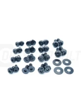 Dress Up Bolts Titanium Hardware Door Kit BMW F30 335i 2012-2015                                     - BMW-016-Ti-BLK - Image 2