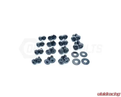Dress Up Bolts Titanium Hardware Door Kit BMW F30 335i 2012-2015 - BMW-016-Ti-BLK