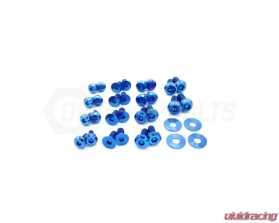 Dress Up Bolts Titanium Hardware Door Kit BMW F30 335i 2012-2015 - BMW-016-Ti-BLU